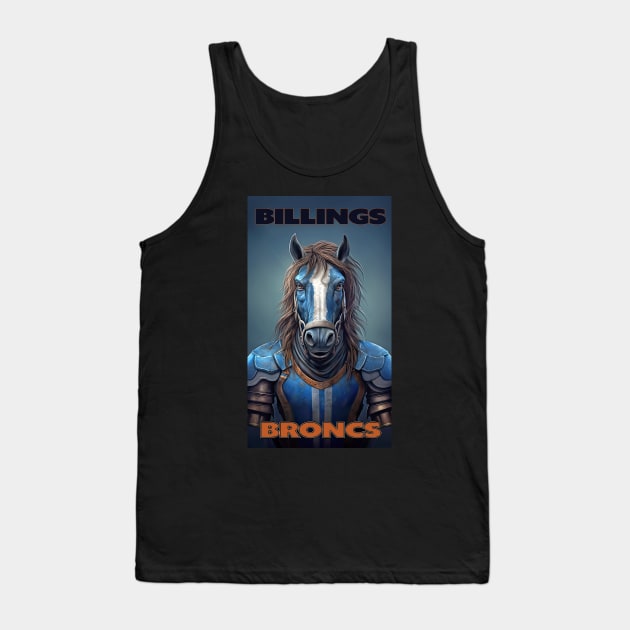 Billings Broncs Tank Top by Urban Archeology Shop Gallery